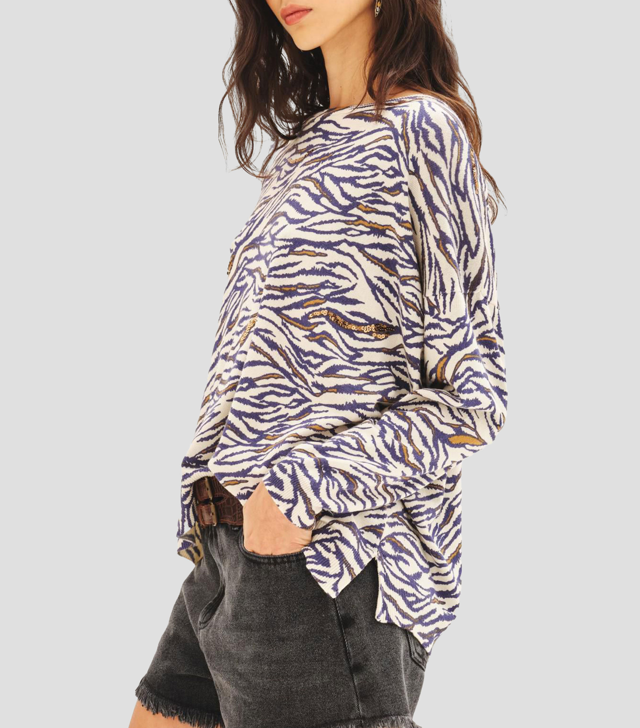 Suéter cuello redondo Mujer